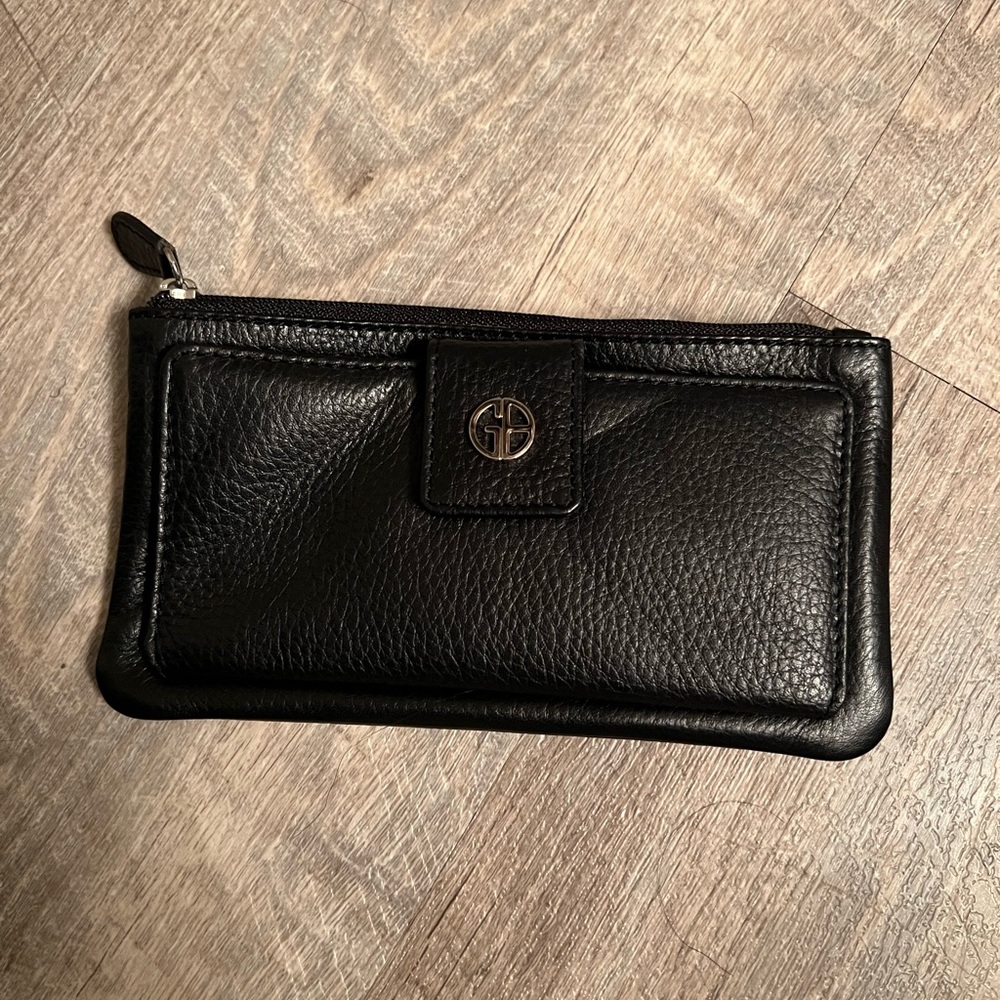 Giani Bernini women wallet black - Genuine Leather good condition